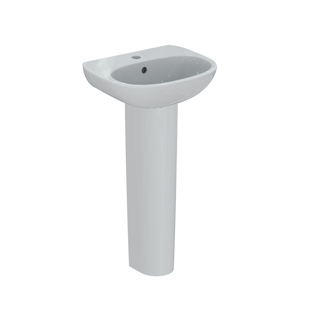 Cutout image of Ideal Standard Tesi 450mm Cloakroom Pedestal Basin